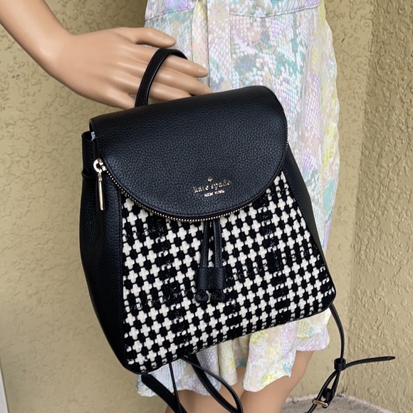 Kate Spade Leila Tweed Fabric Medium Backpack - Picture 8 of 16